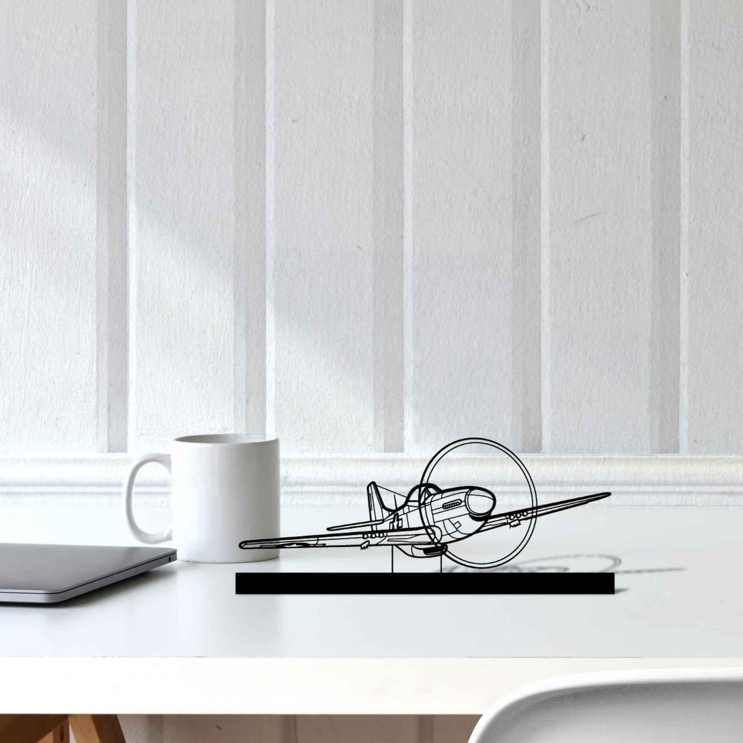 Décoration murale en métal - P-51 Mustang