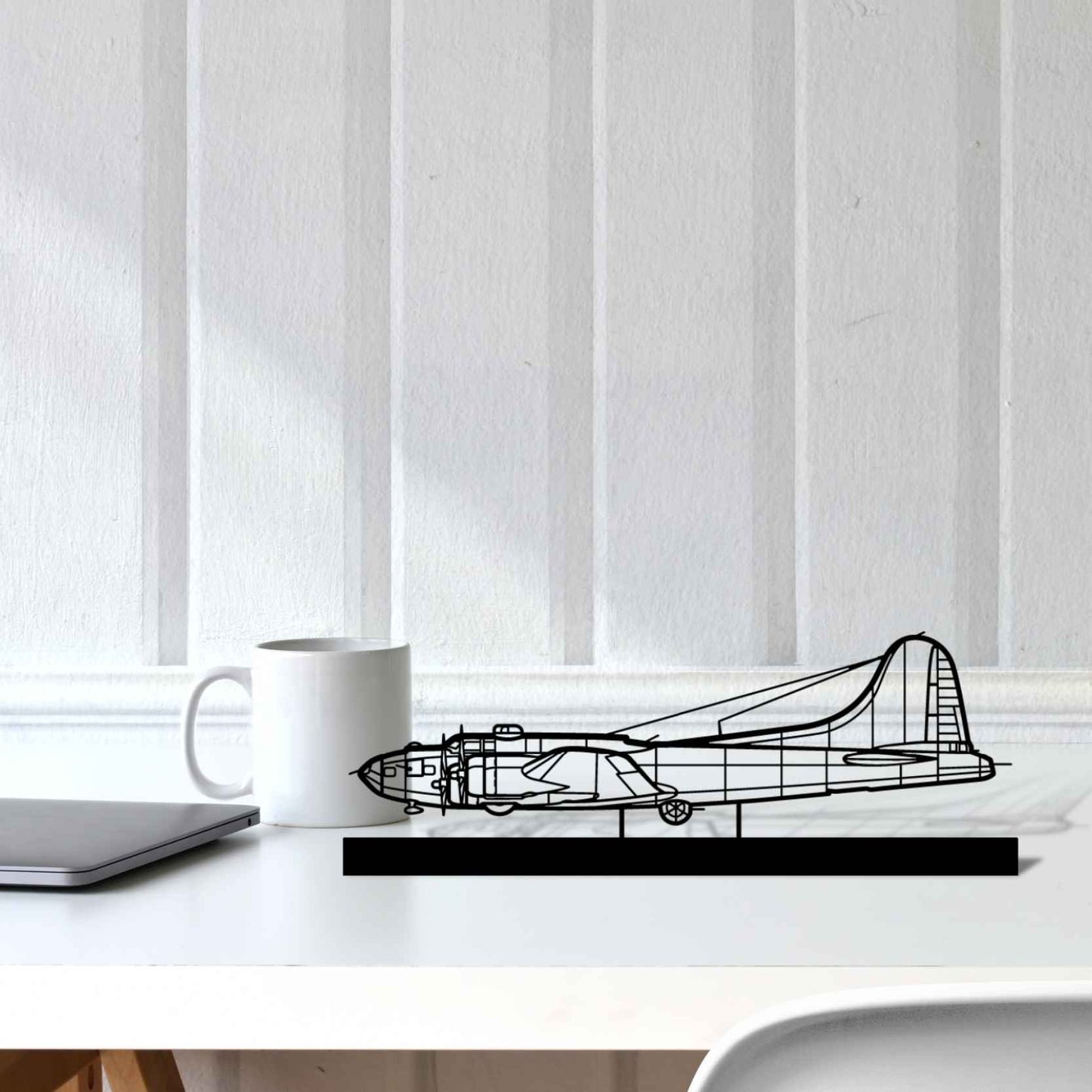 Décoration murale en métal - B-17 Silhouette