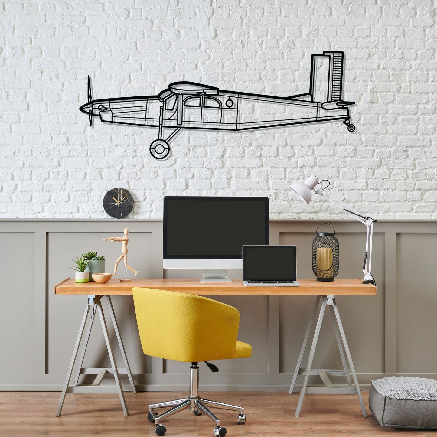 Décoration murale en métal - PC-6/B2-H2 Turbo-Porter