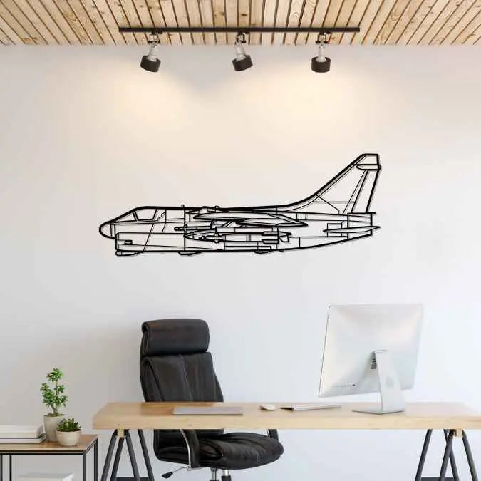 Décoration murale en métal - A-7D Corsair aircraftvibes