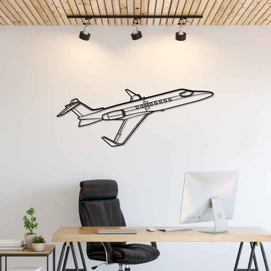 Décoration murale en métal - Learjet 40