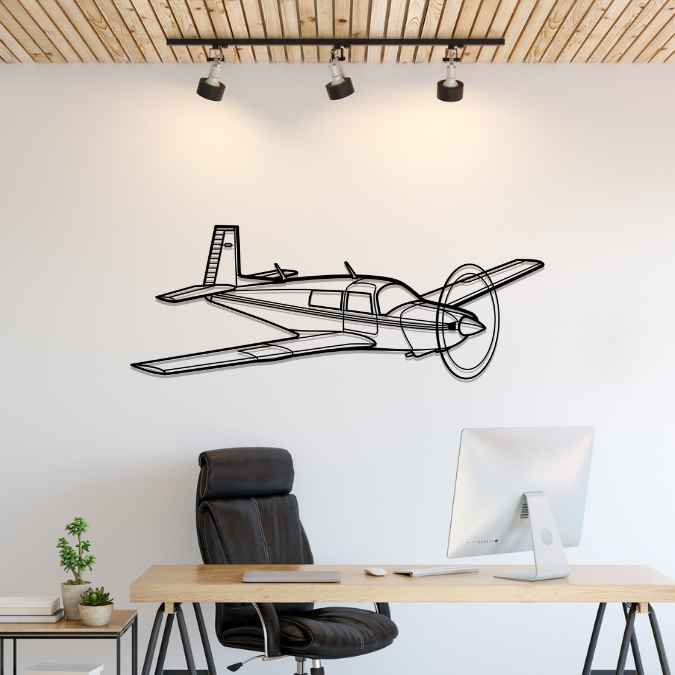Décoration murale en métal - M20J Angle aircraftvibes