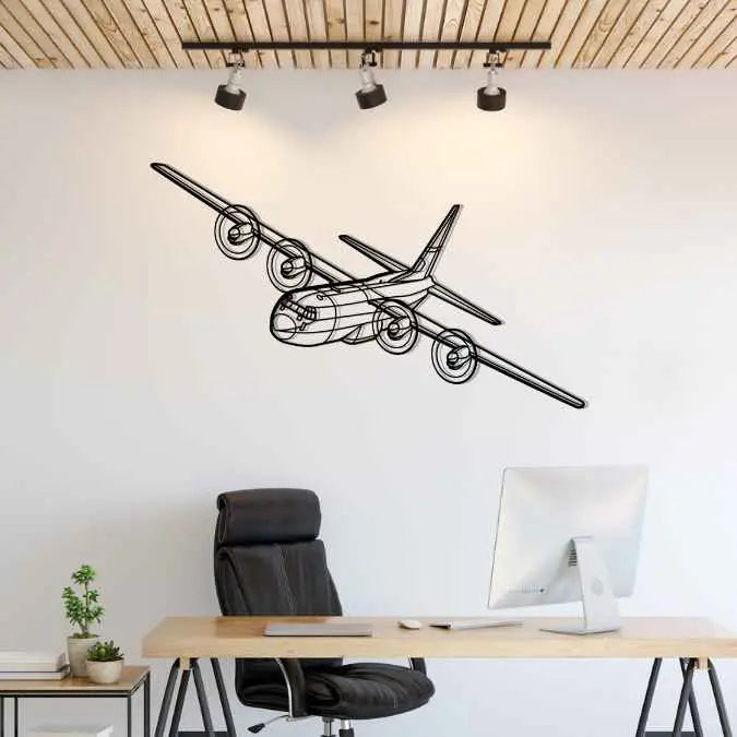 Décoration murale en métal - C-130H2 Angle aircraftvibes