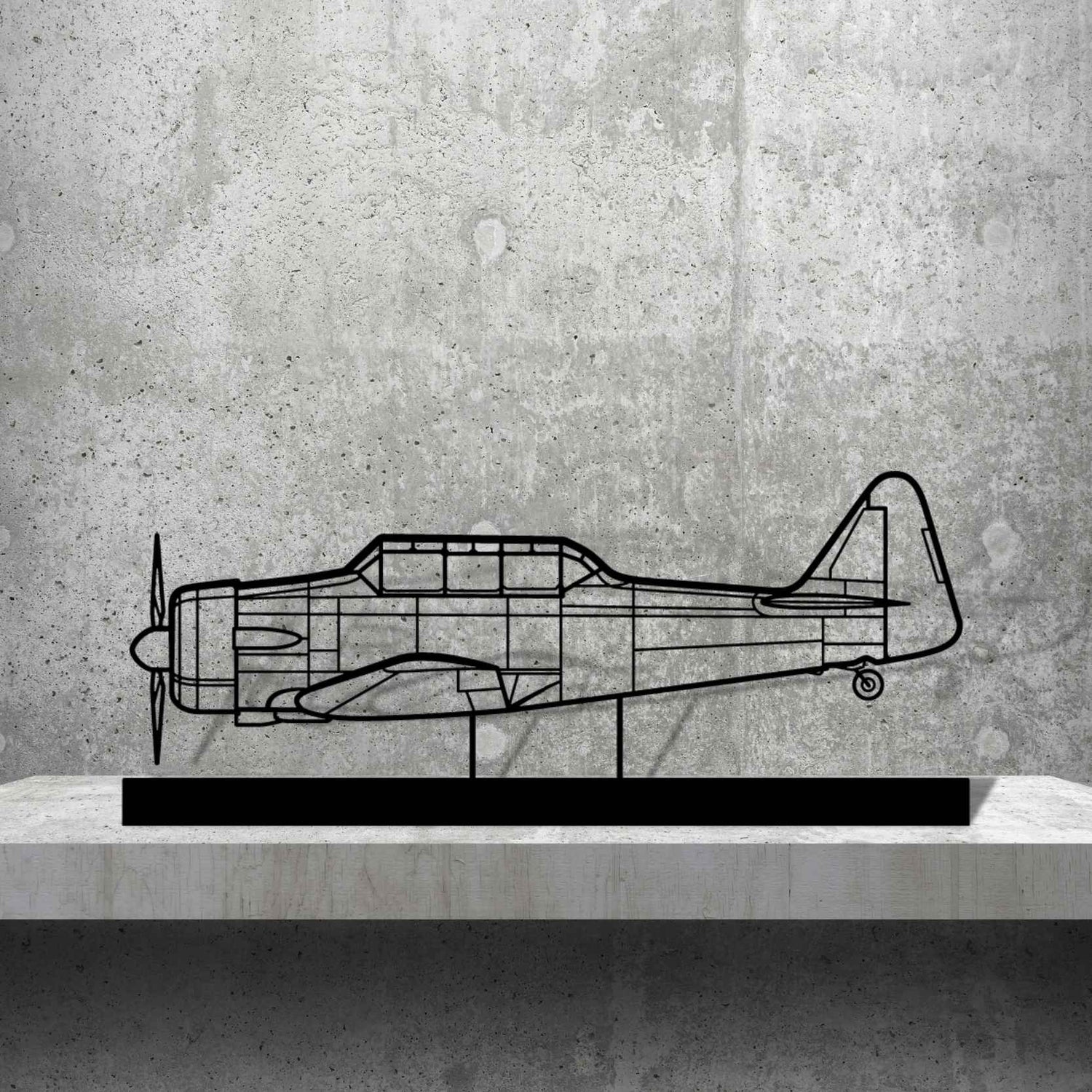 Décoration murale en métal - T-6G Texan aircraftvibes