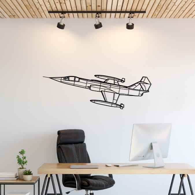 Décoration murale en métal - F-104G Starfighter aircraftvibes