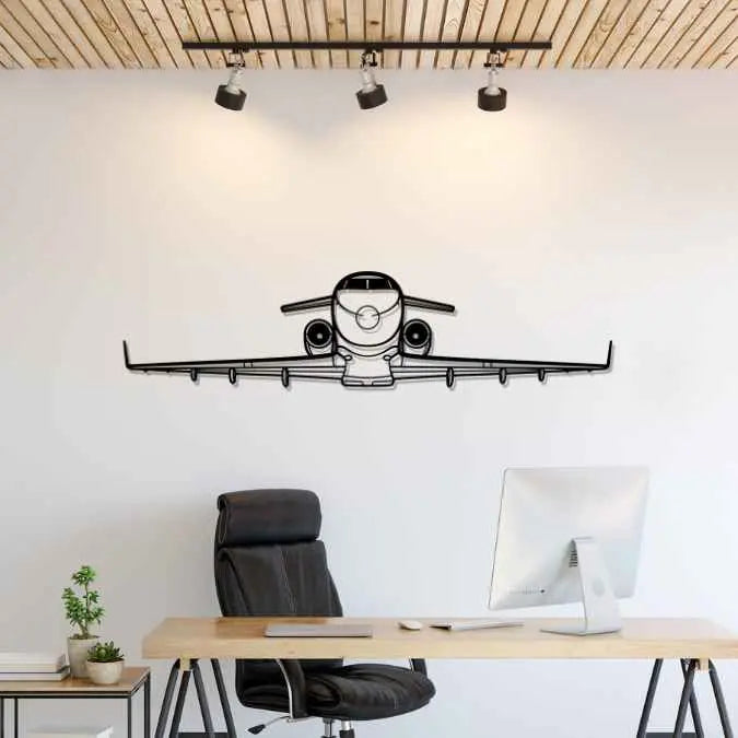 Décoration murale en métal - Challenger 300 aircraftvibes