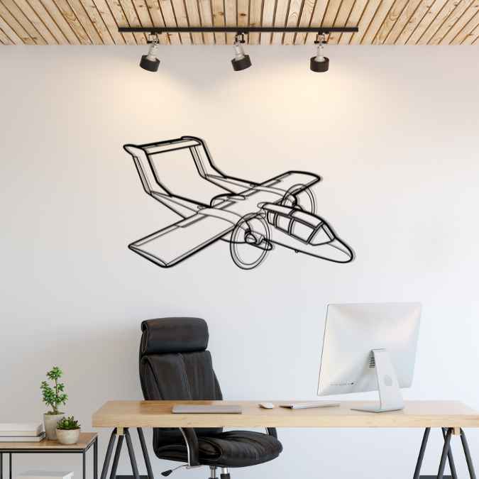 Décoration murale en métal - OV-10 Bronco aircraftvibes