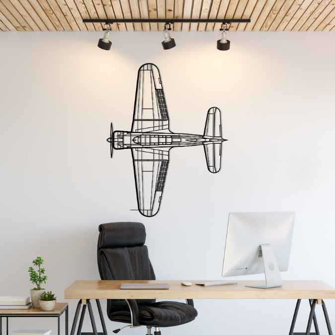 Décoration murale en métal - SBD-4 Dauntless aircraftvibes