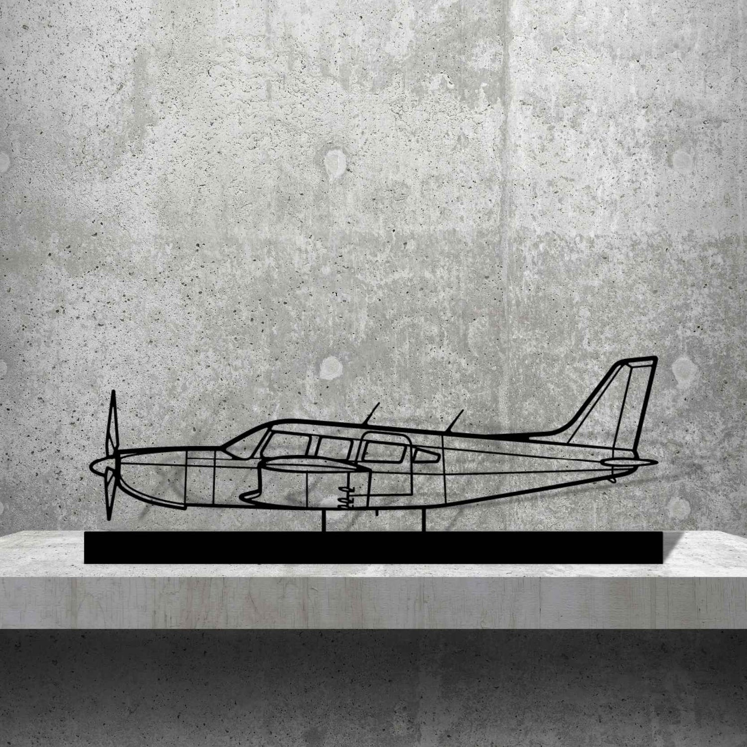 Décoration murale en métal - PA32R-301 Silhouette aircraftvibes