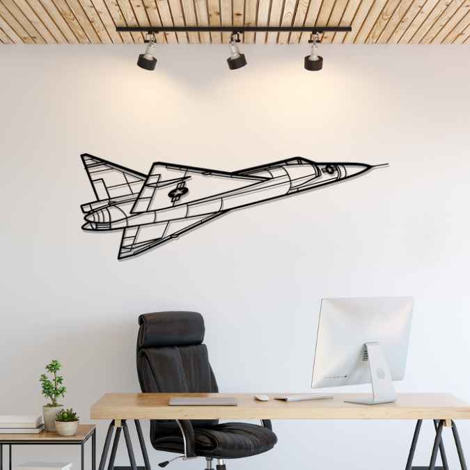 Décoration murale en métal - F-102A Delta aircraftvibes