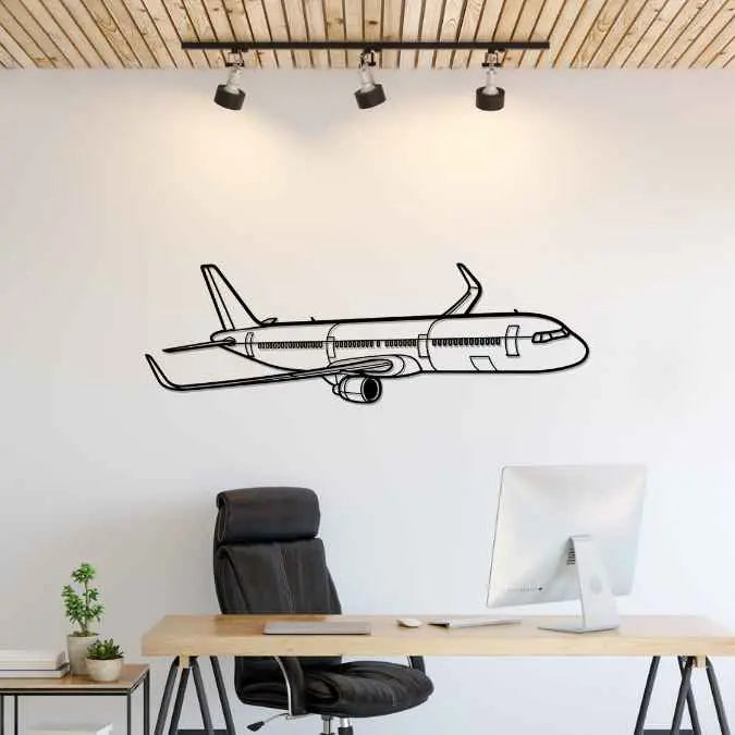 Décoration murale en métal - A321 Neo aircraftvibes