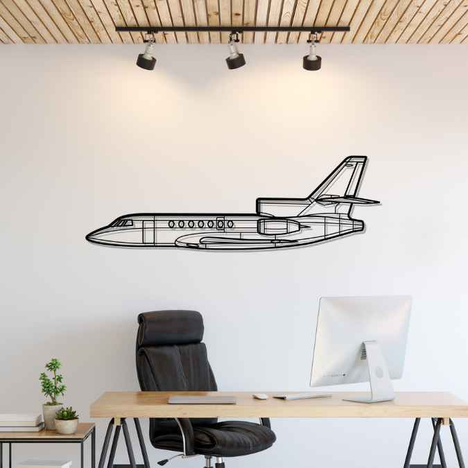 Décoration murale en métal - Falcon 50 aircraftvibes