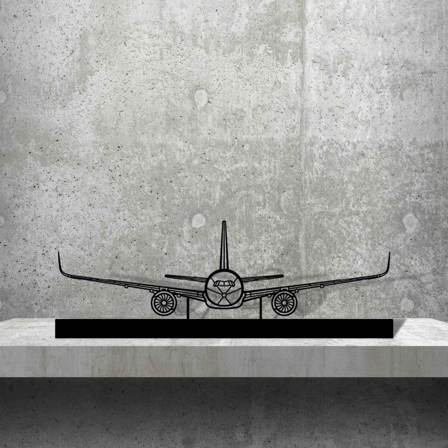 Décoration murale en métal - A350 Silhouette aircraftvibes