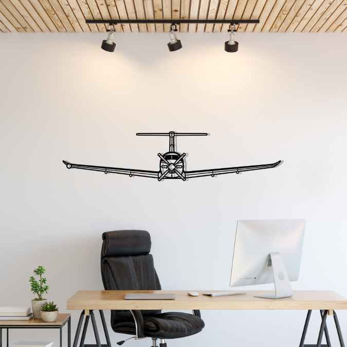 Décoration murale en métal - PC-12 NG aircraftvibes