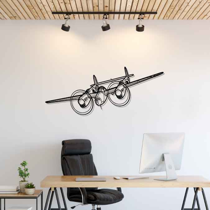 Décoration murale en métal - P-38J Lightning aircraftvibes