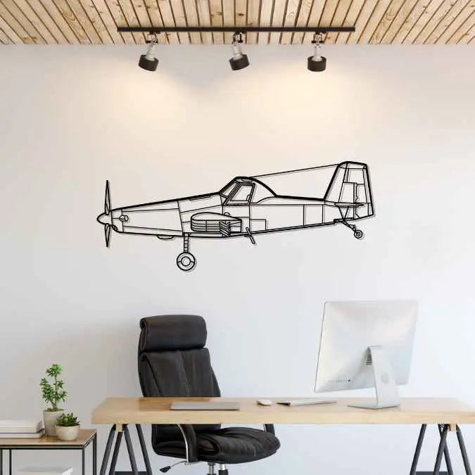 Décoration murale en métal - AT-500 Silhouette aircraftvibes