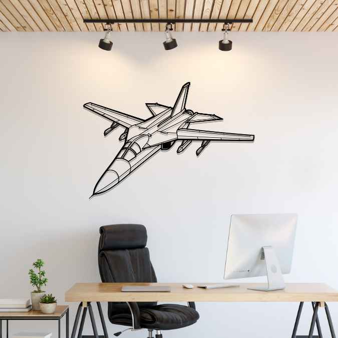 Décoration murale en métal - F-111A Angle aircraftvibes