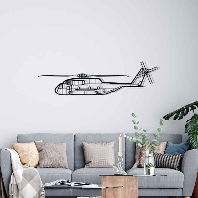 Décoration murale en métal - CH-53GS Silhouette