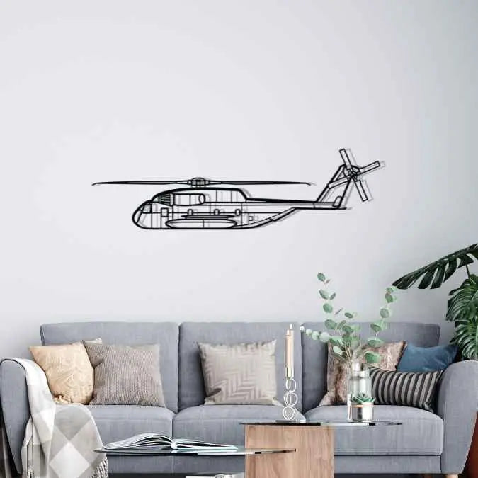 Décoration murale en métal - CH-53GS Silhouette aircraftvibes