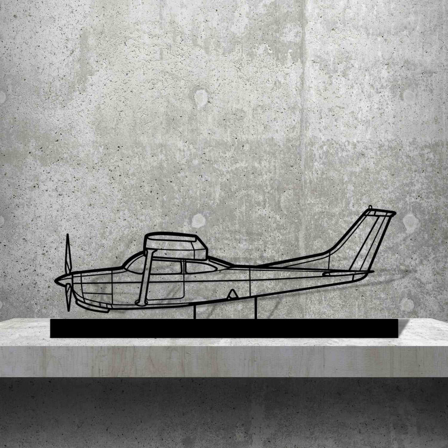 Décoration murale en métal - R182 Silhouette aircraftvibes