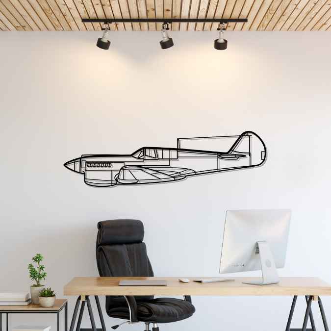 Décoration murale en métal - P-40 Warhawk aircraftvibes