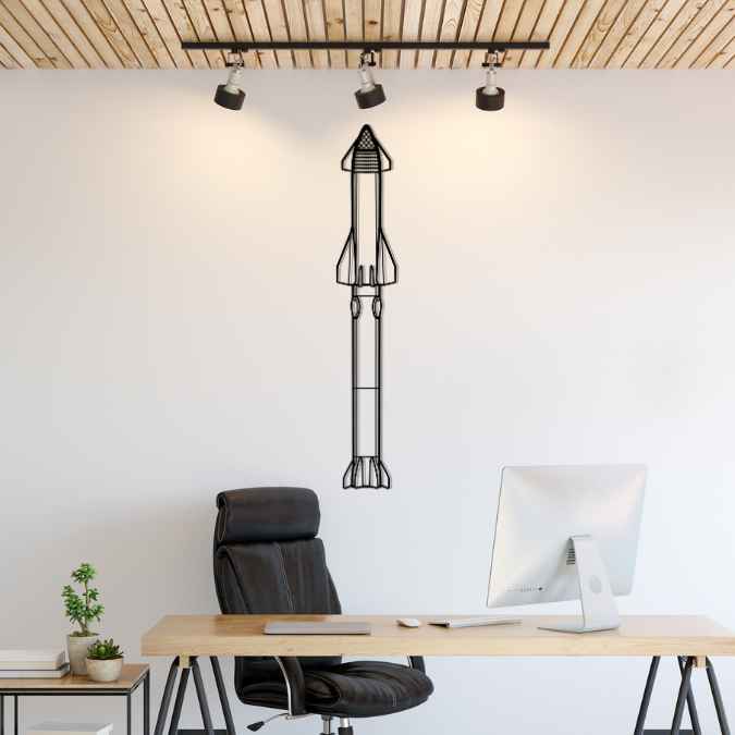 Décoration murale en métal - Starship Silhouette