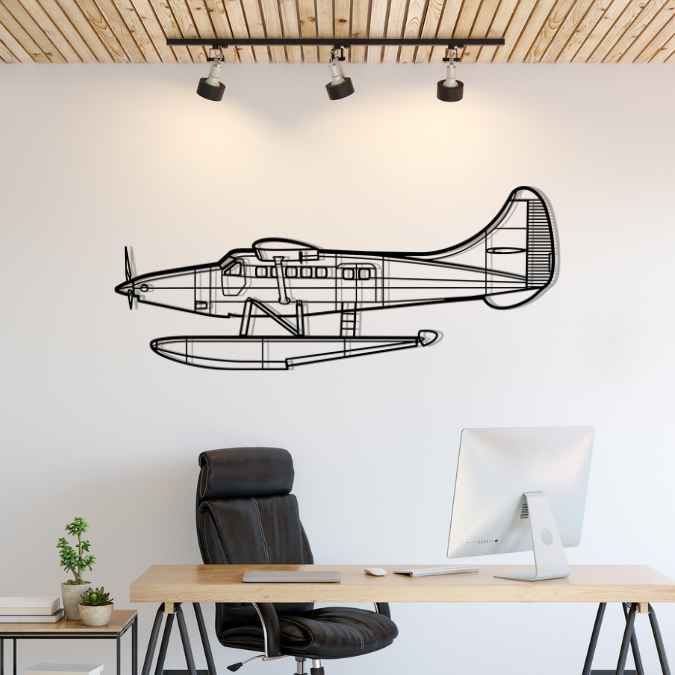Décoration murale en métal - DHC-3T Silhouette aircraftvibes