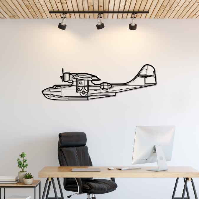 Décoration murale en métal - PBY Catalina aircraftvibes