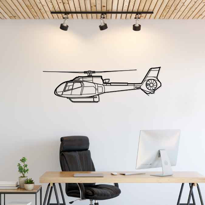 Décoration murale en métal - H130 Silhouette aircraftvibes