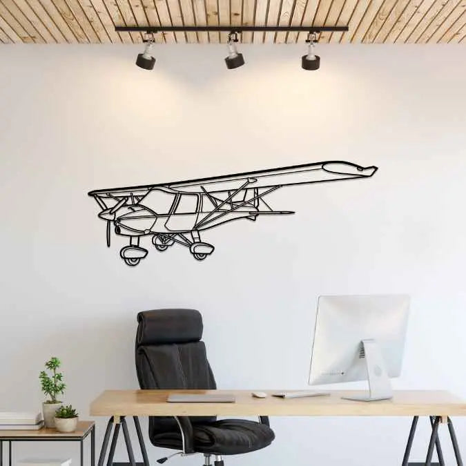Décoration murale en métal - C42B Angle aircraftvibes