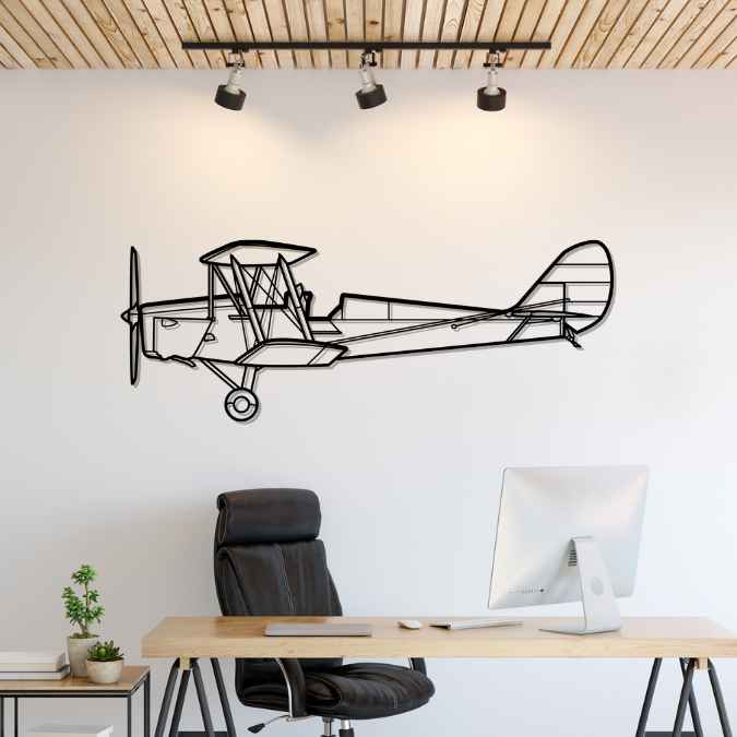 Décoration murale en métal - DH.82 Tiger aircraftvibes