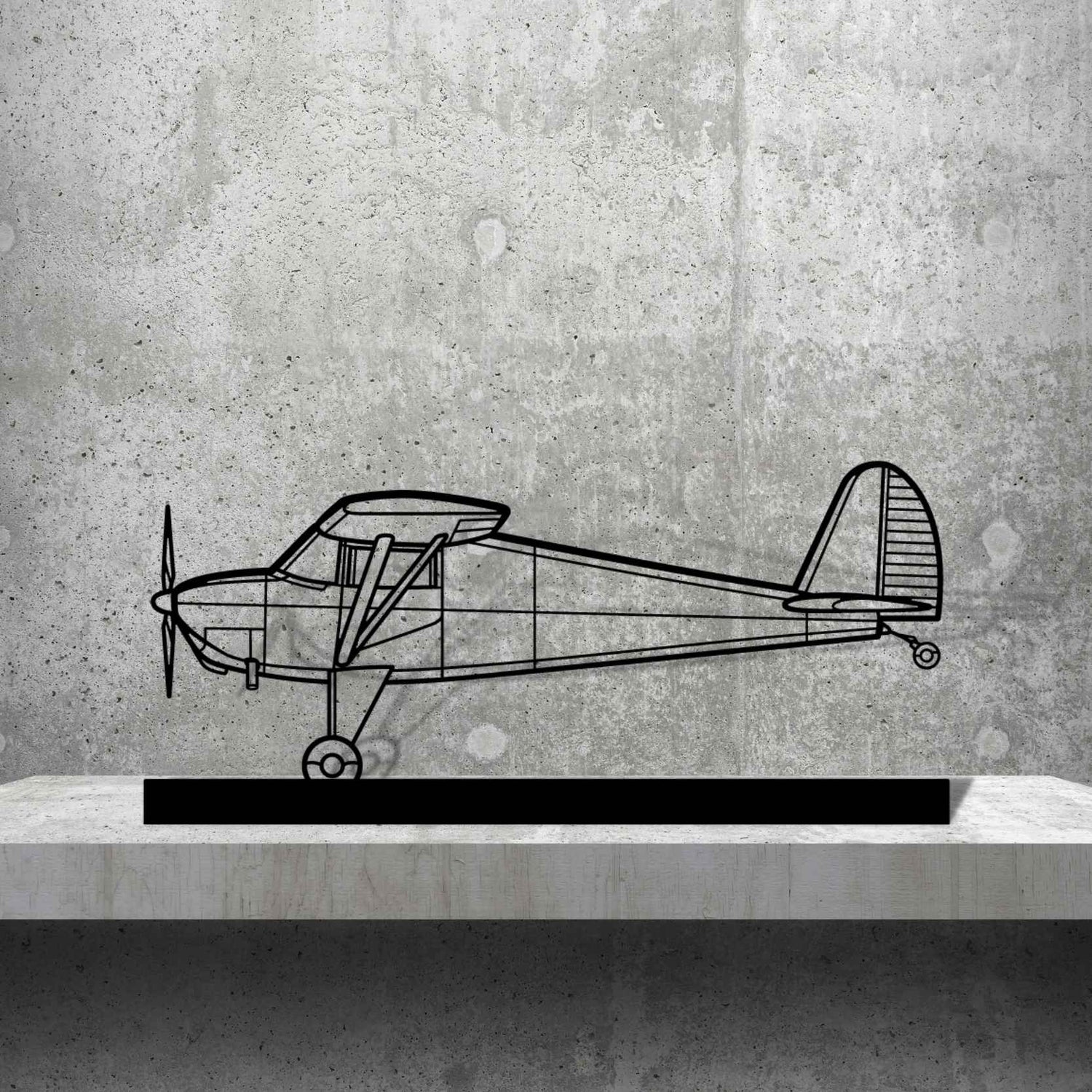 Décoration murale en métal - Luscombe 8A aircraftvibes