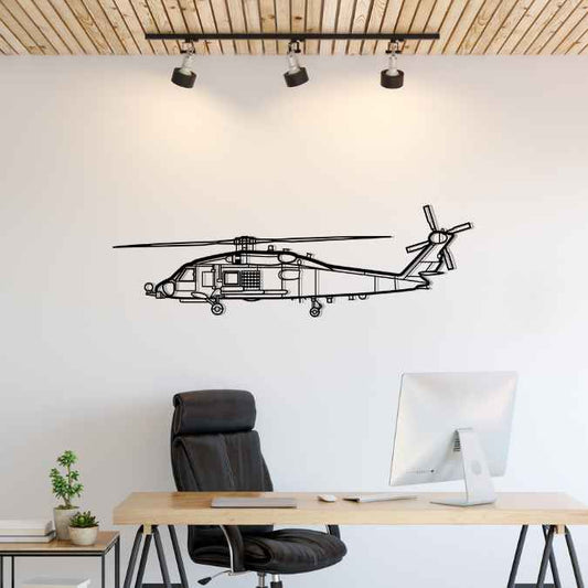 Décoration murale en métal - SH-60 Seahawk