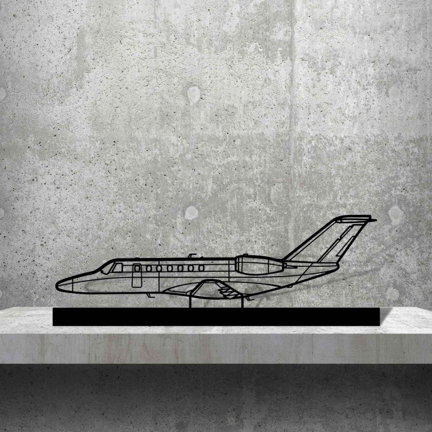 Décoration murale en métal - cj3+ Silhouette aircraftvibes