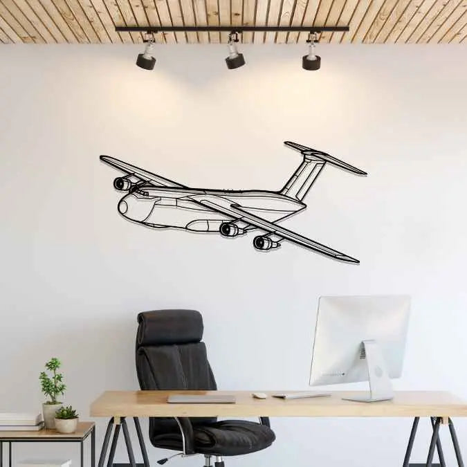 Décoration murale en métal - C-5 Galaxy aircraftvibes