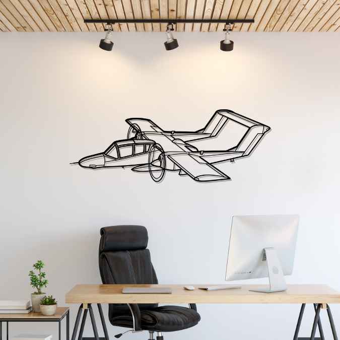 Décoration murale en métal - OV-10 Bronco aircraftvibes