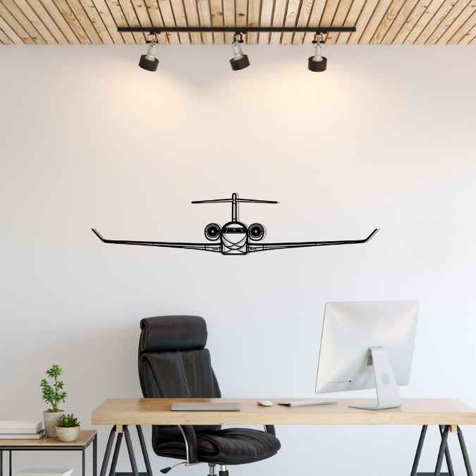 Décoration murale en métal - Global 7500 aircraftvibes