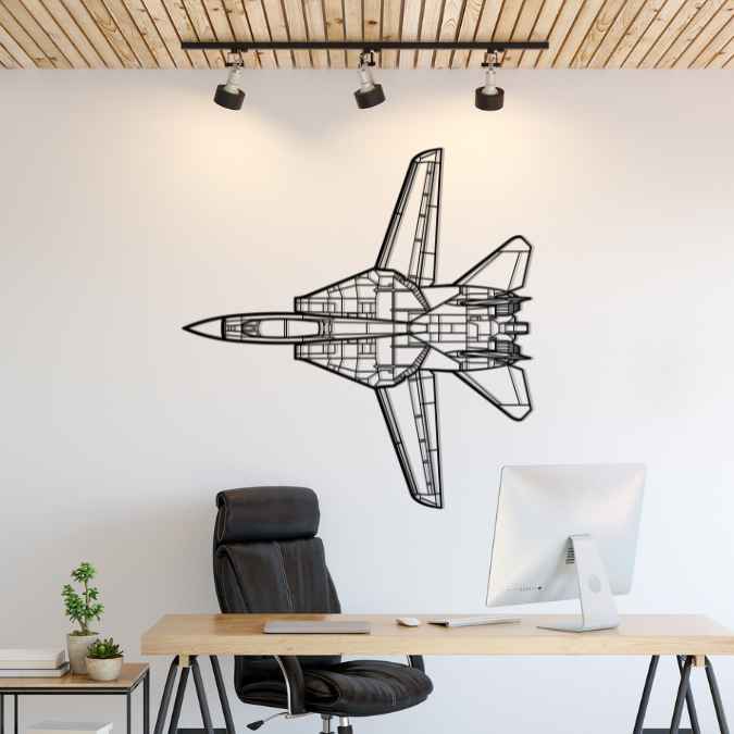 Décoration murale en métal - F-14D Tomcat aircraftvibes