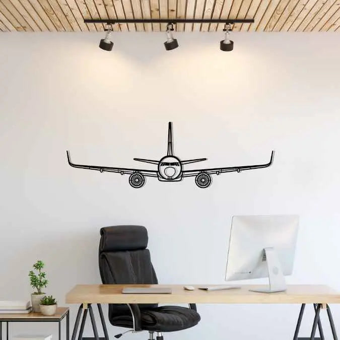 Décoration murale en métal - A320neo Front aircraftvibes