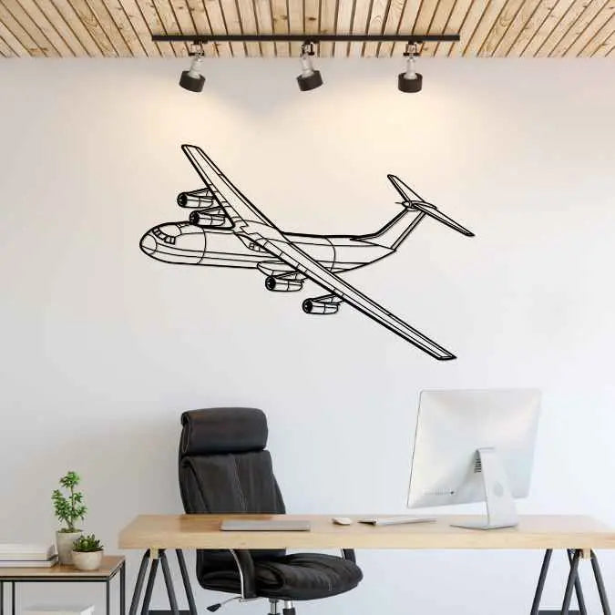 Décoration murale en métal - C-141B Starlifter aircraftvibes