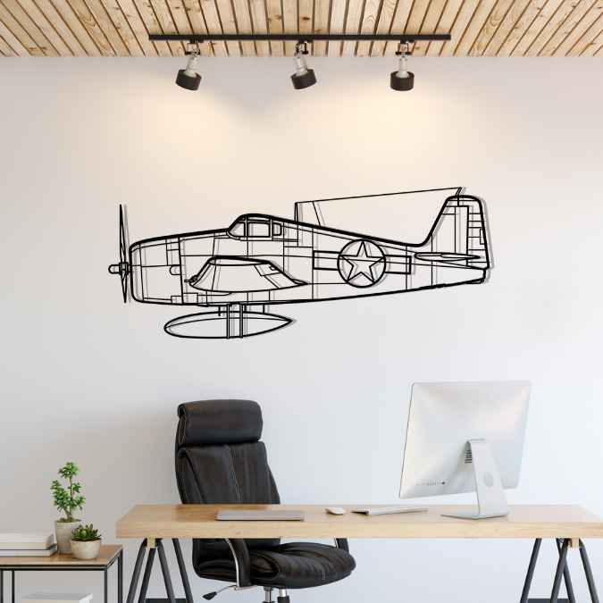 Décoration murale en métal - F6F-3 Hellcat aircraftvibes
