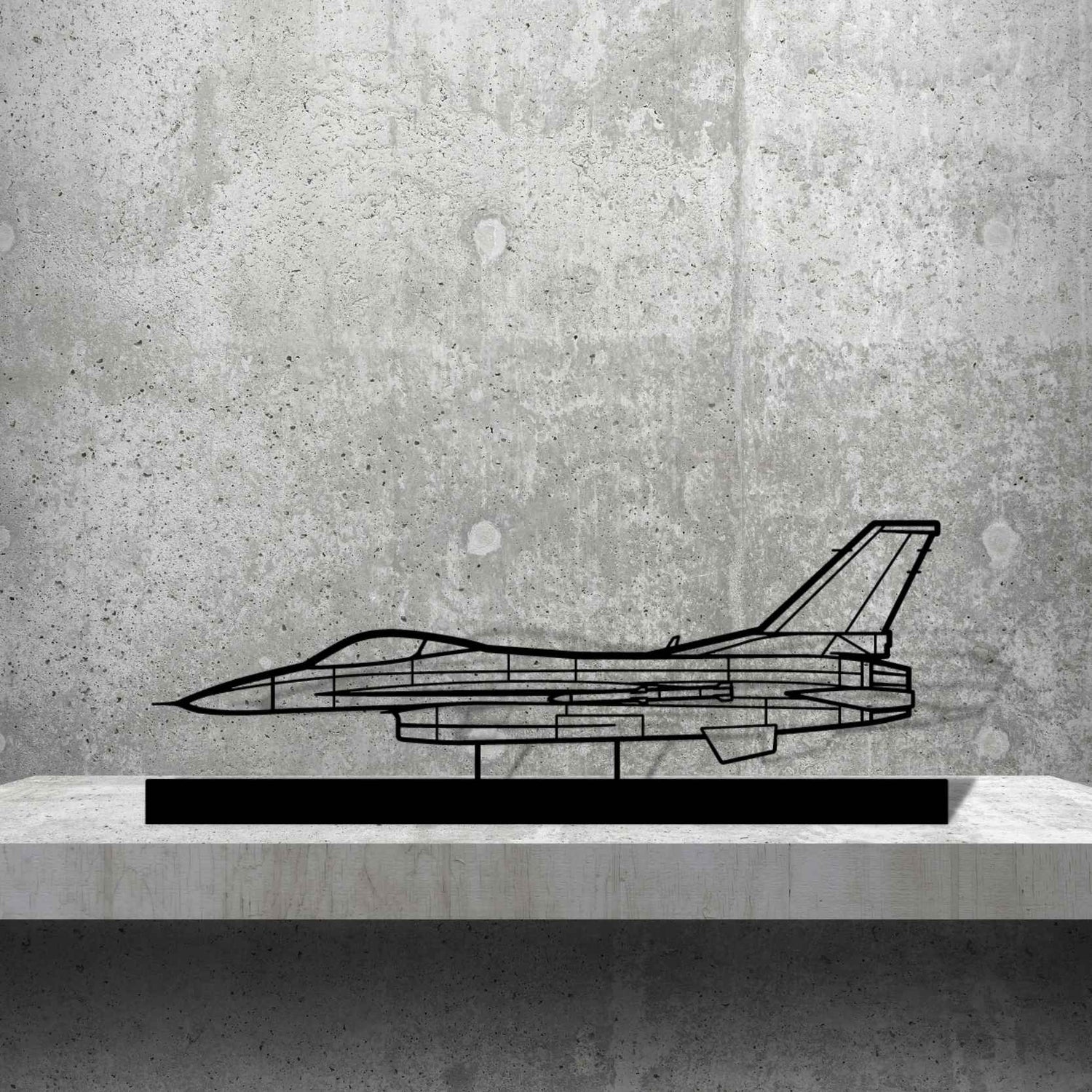 Décoration murale en métal - F-16C Block aircraftvibes