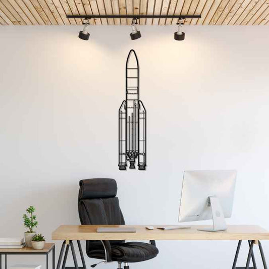 Décoration murale en métal - Ariane 5