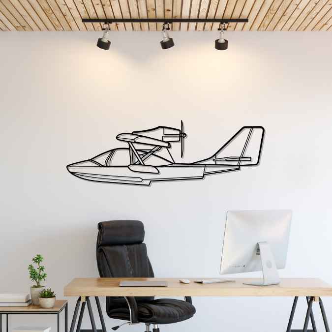 Décoration murale en métal - SeaRey Silhouette aircraftvibes