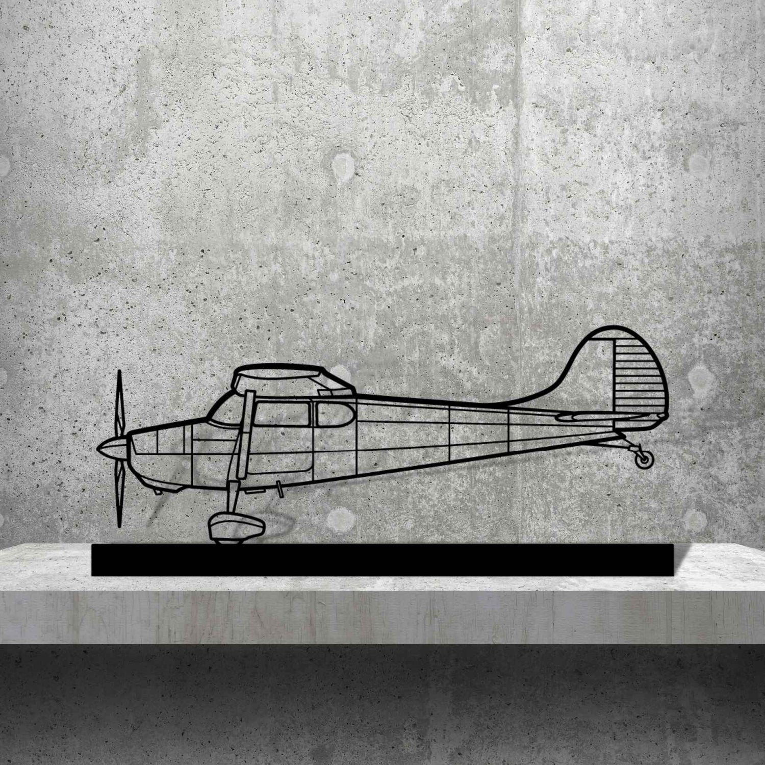 Décoration murale en métal - 170B Silhouette aircraftvibes