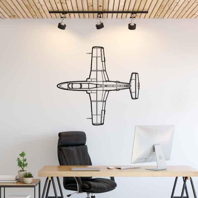 Décoration murale en métal - L-29 Delfin aircraftvibes