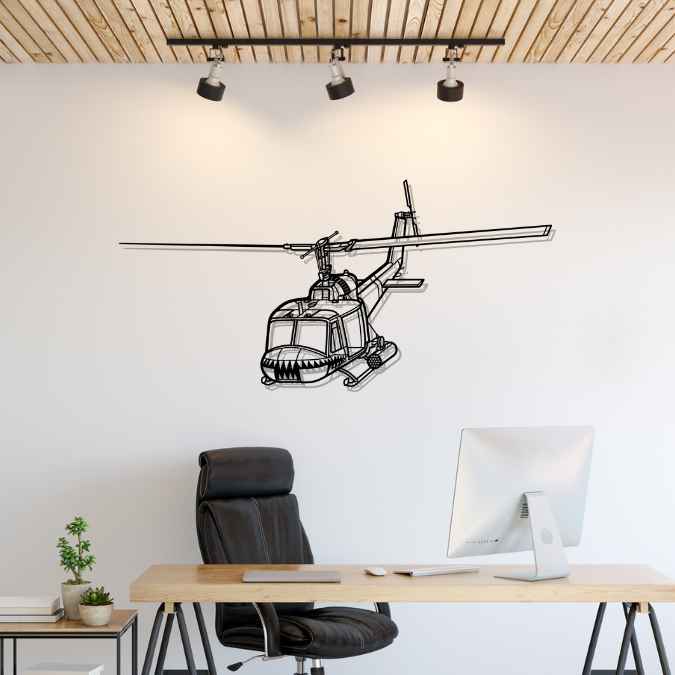 Décoration murale en métal - UH-1 Iroquois aircraftvibes