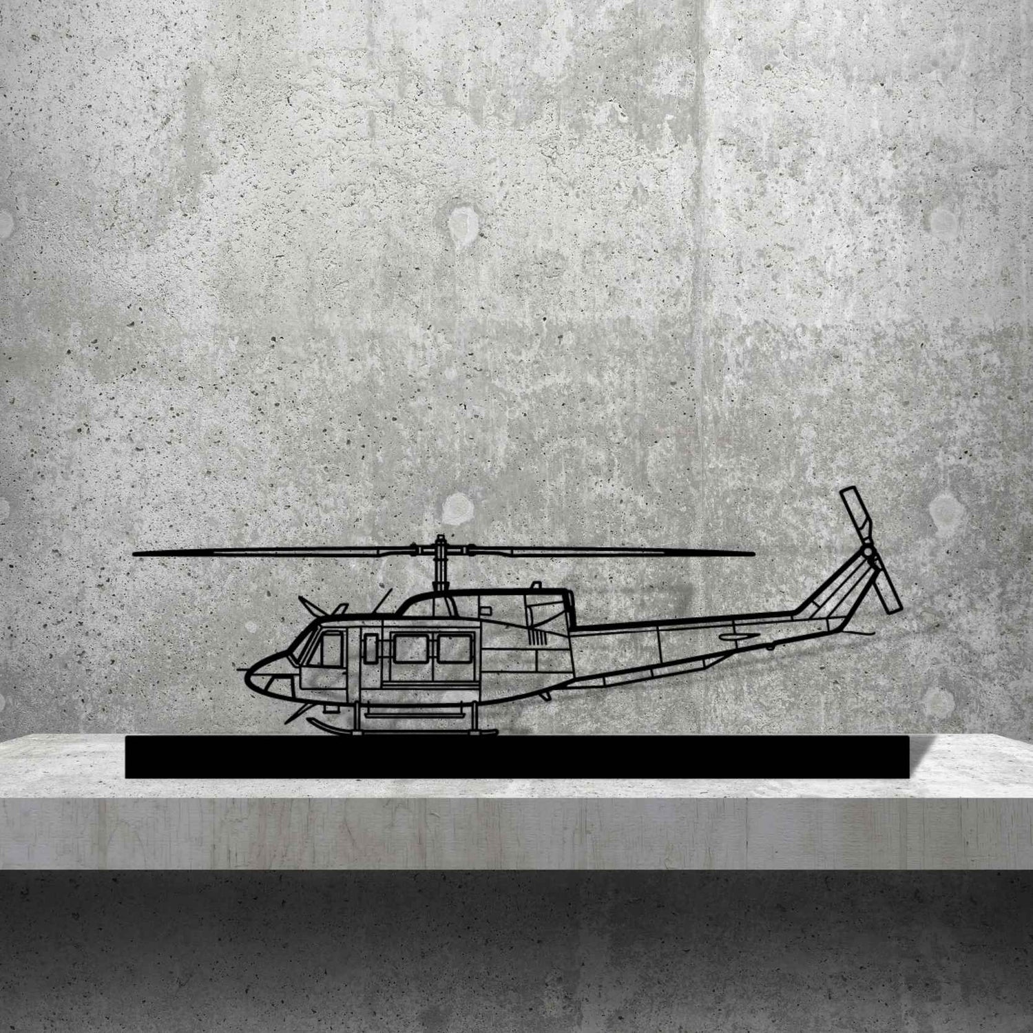 Décoration murale en métal - Bell 212 aircraftvibes