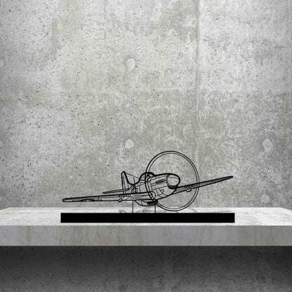 Décoration murale en métal - P-51 Mustang