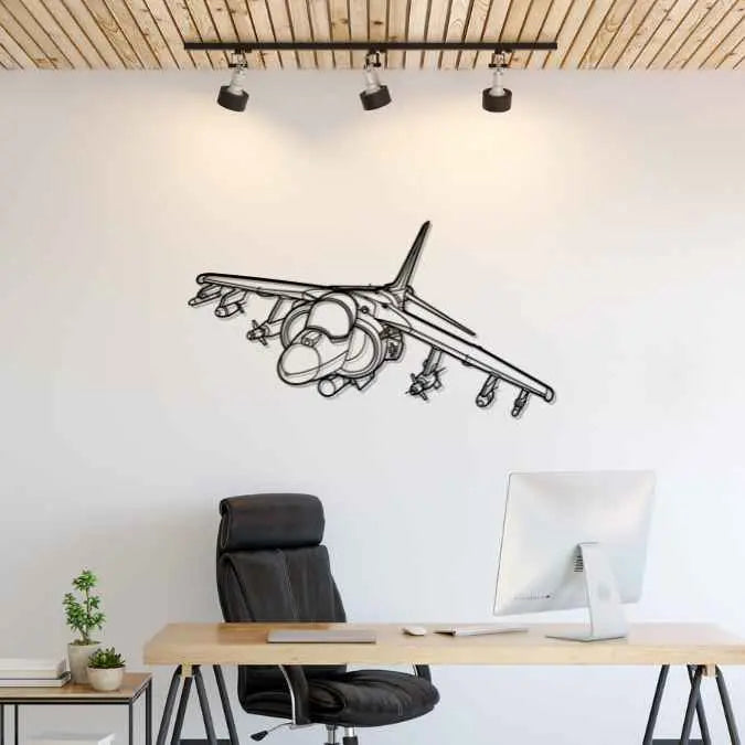 Décoration murale en métal - AV-8B Harrier aircraftvibes
